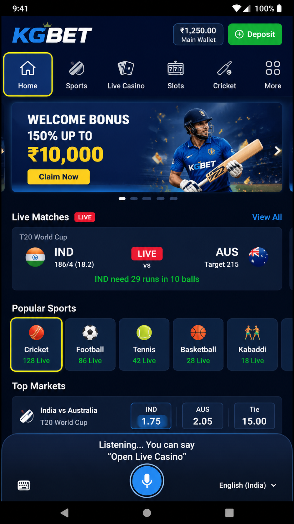 kgbet screenshot